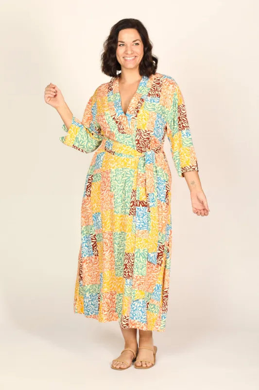 Tia Tunic Dress in Pretty Patchwork sold by Adrift