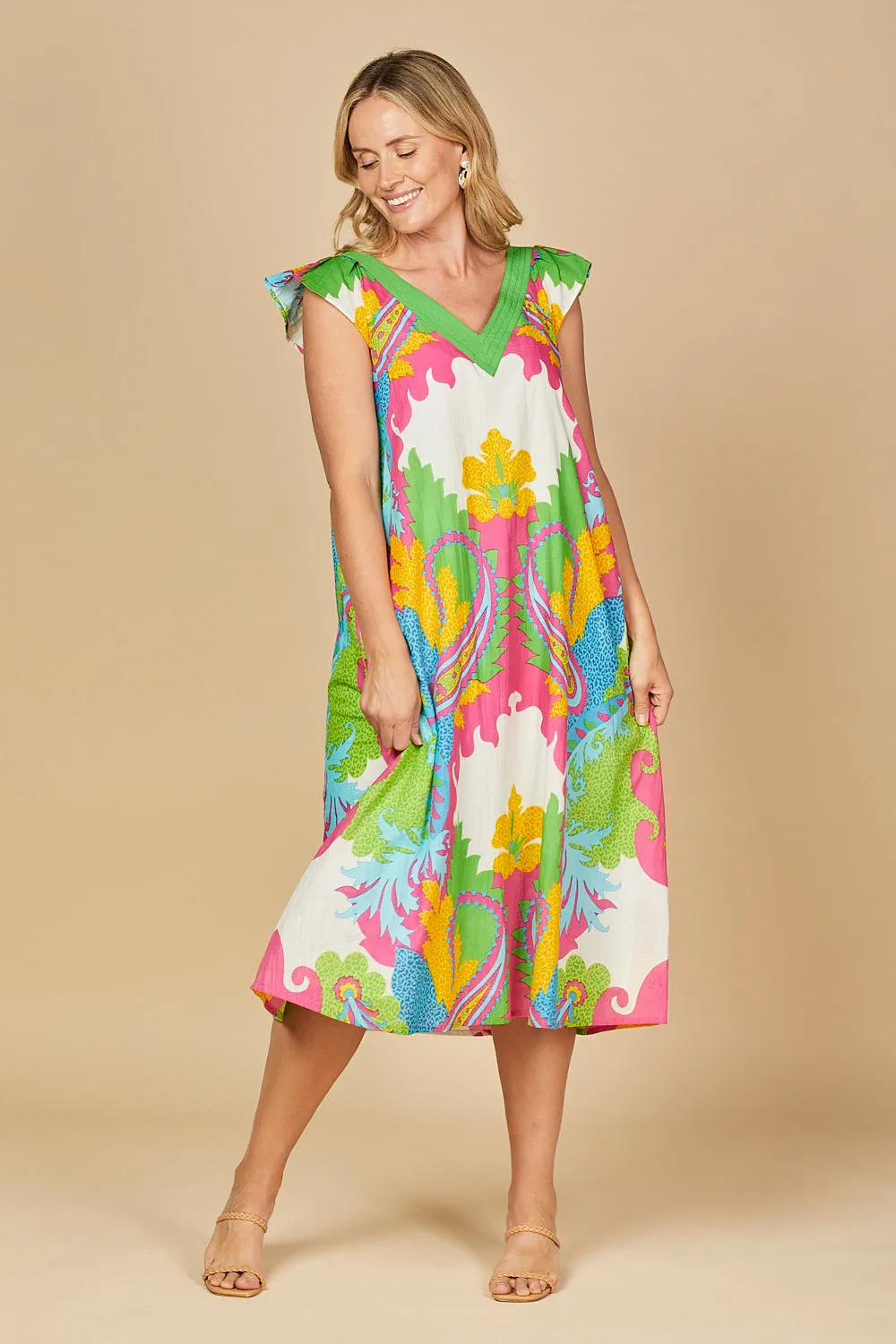 Rivka Midi Dress in London sold by Adrift product image thumbnail 5
