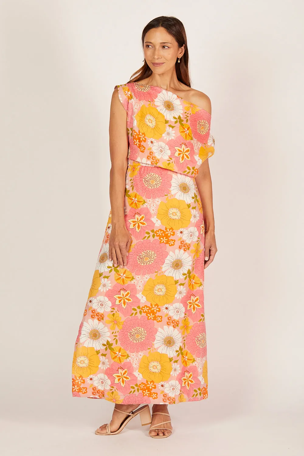 Alice Linen Maxi Dress in Vienna sold by Adrift product image thumbnail 2