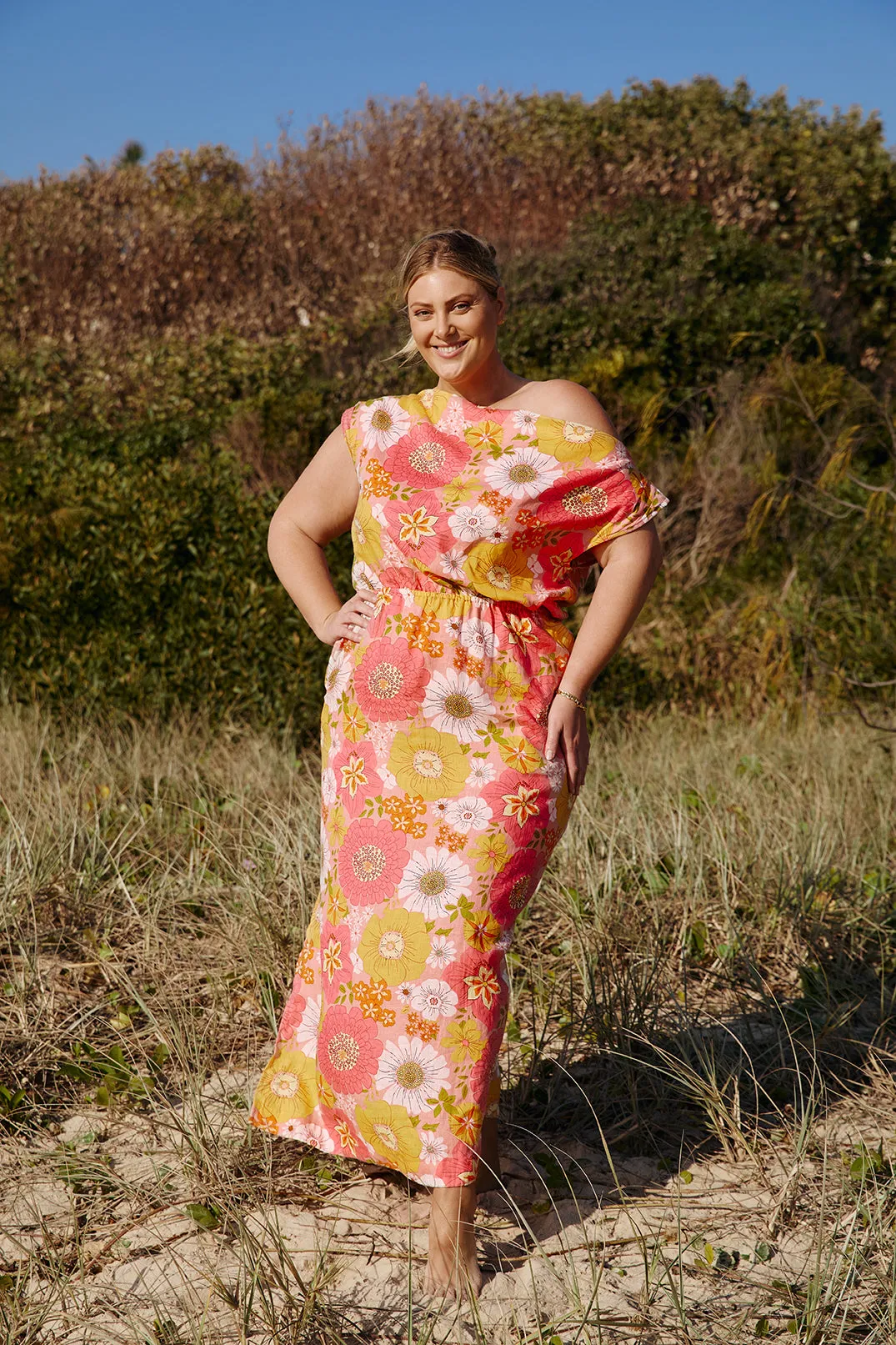 Alice Linen Maxi Dress in Vienna sold by Adrift product image thumbnail 5