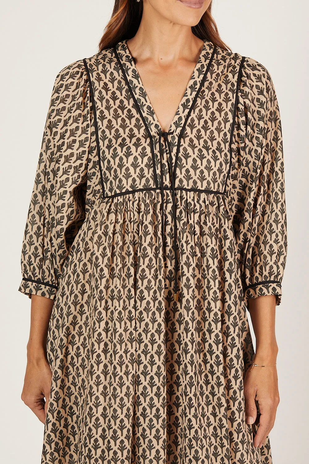 Cairo Midi Dress in Woodlet sold by Adrift product image thumbnail 3