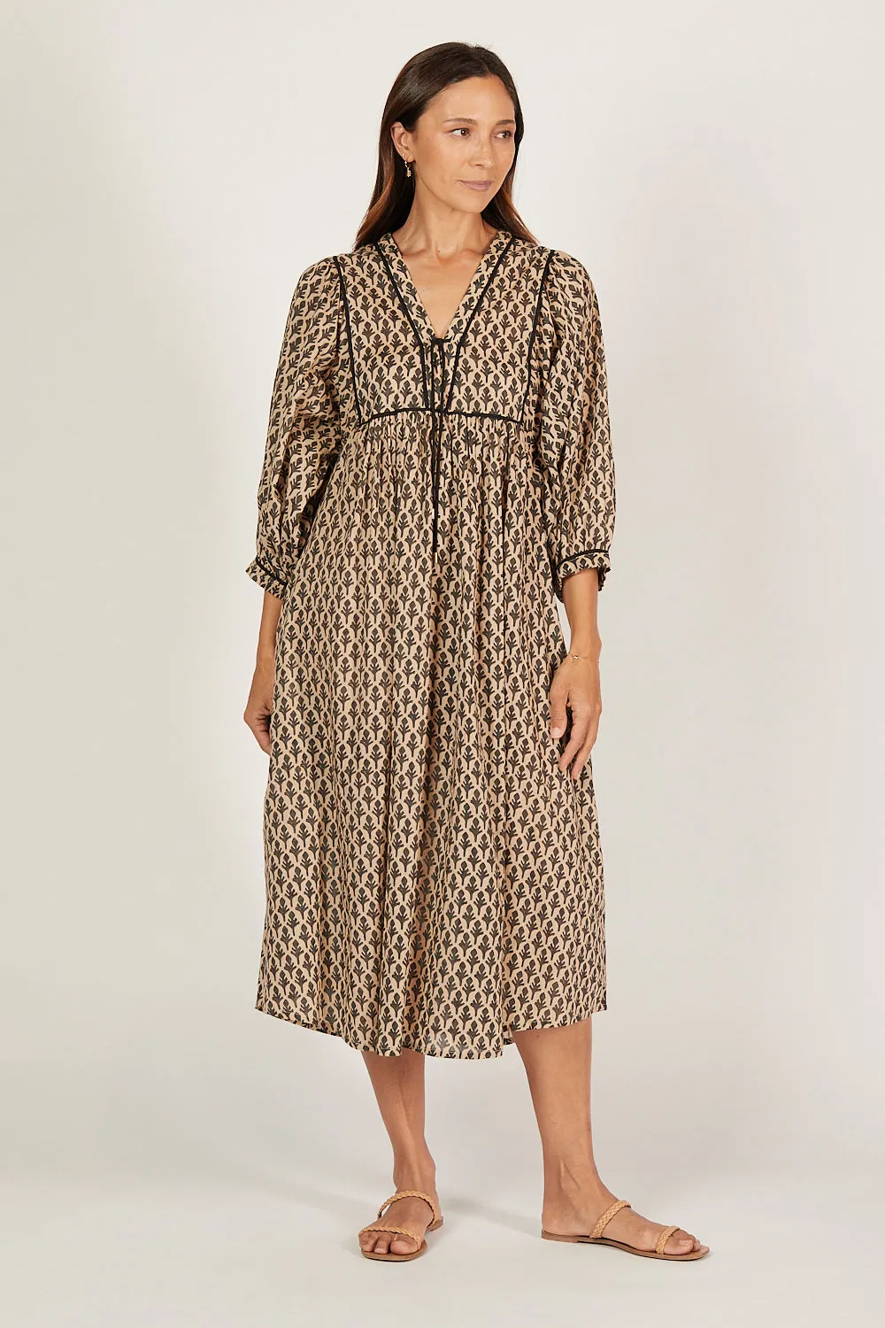 Cairo Midi Dress in Woodlet sold by Adrift product image thumbnail 2