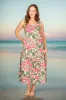 Clara Maxi Dress in Azalea Amore sold by Adrift