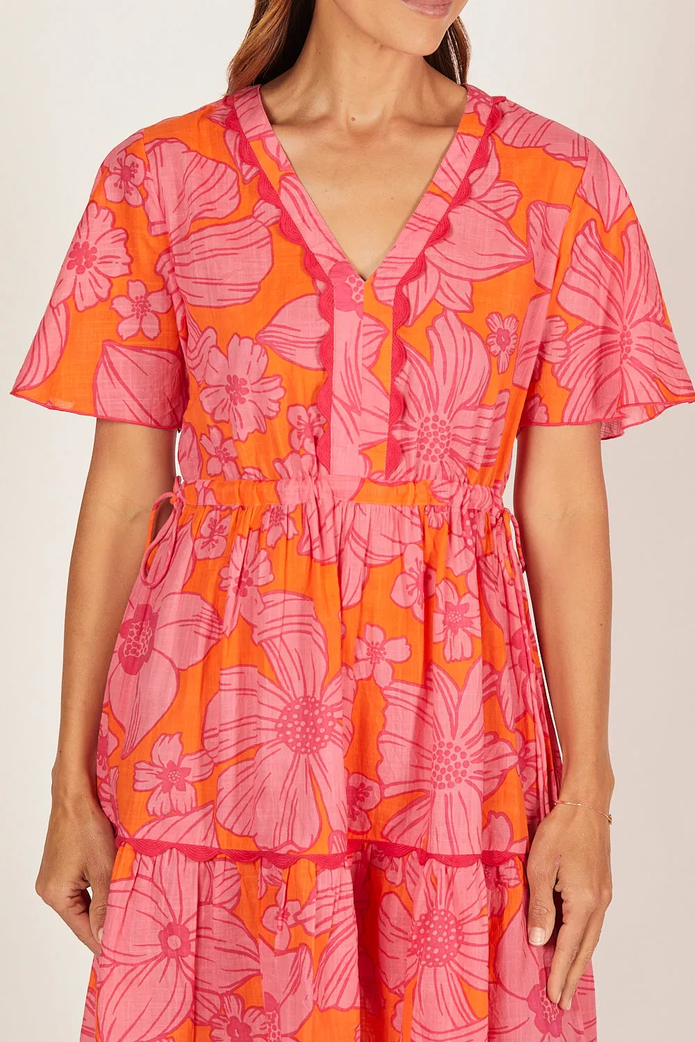 Iris Short Dress in Flower Shower sold by Adrift product image thumbnail 3