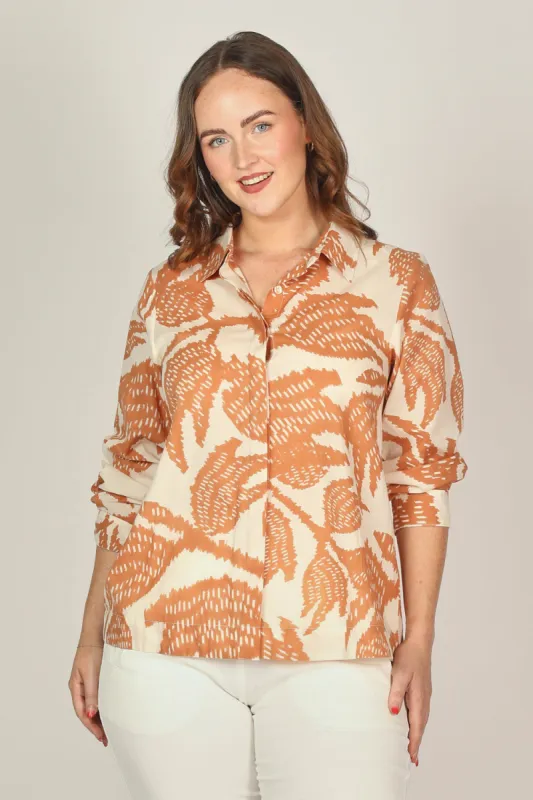 Oversized Boyfriend Shirt in Desert Palms sold by Adrift