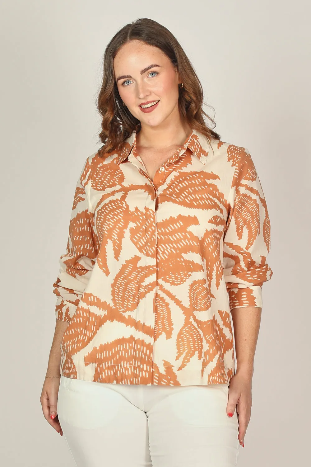 Oversized Boyfriend Shirt in Desert Palms sold by Adrift