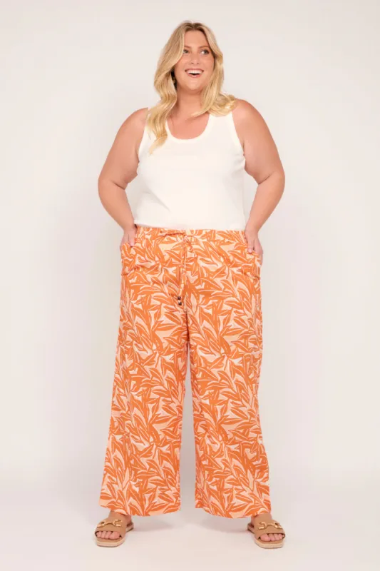Brie Pant in Coral Coast sold by Adrift