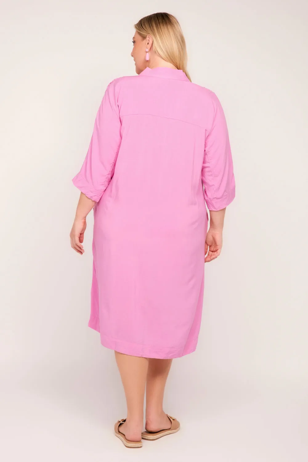 Finley Kaftan Short Dress in Pink sold by Adrift product image thumbnail 5
