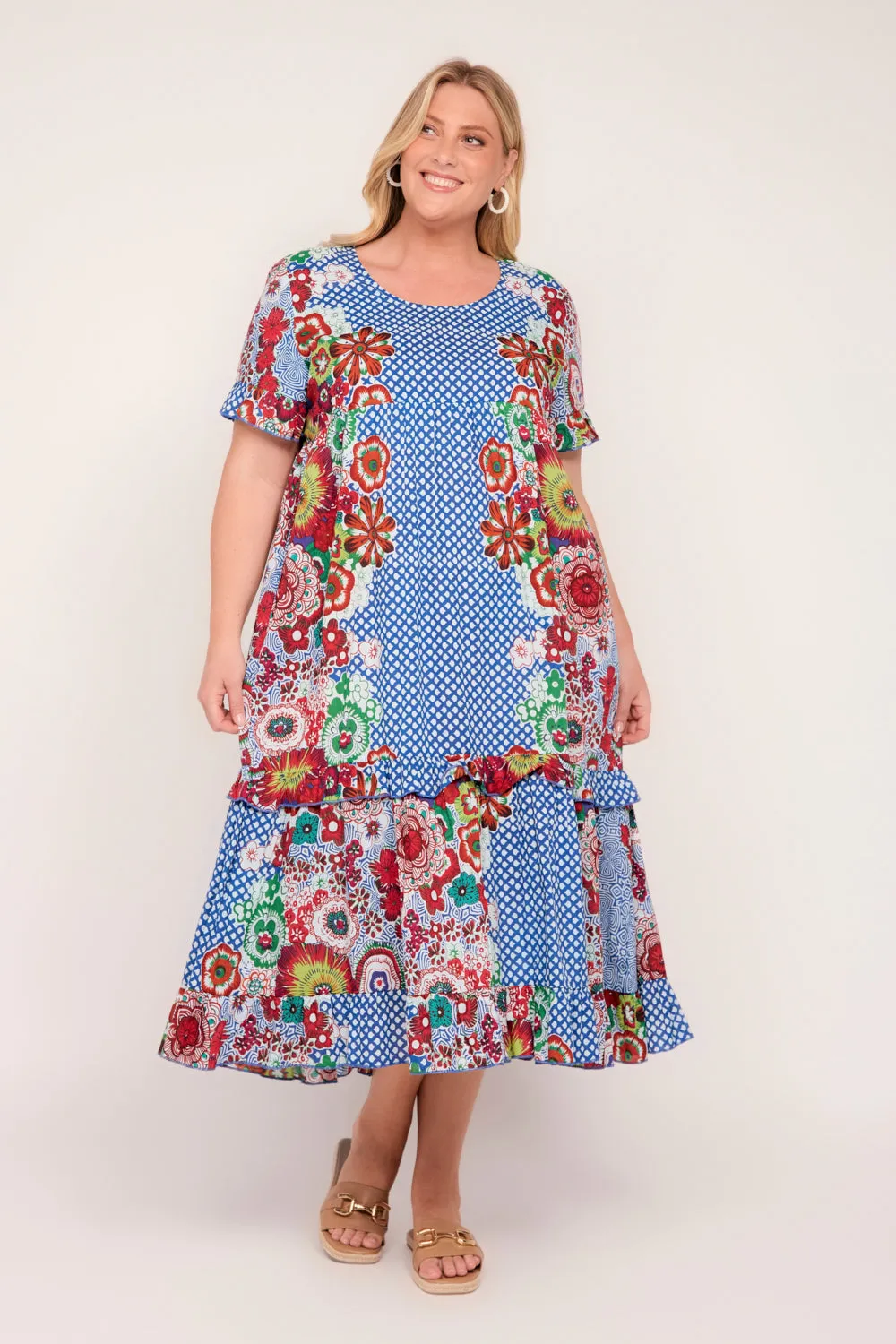 Sabre Frill Dress in Saleya sold by Adrift product image thumbnail 5