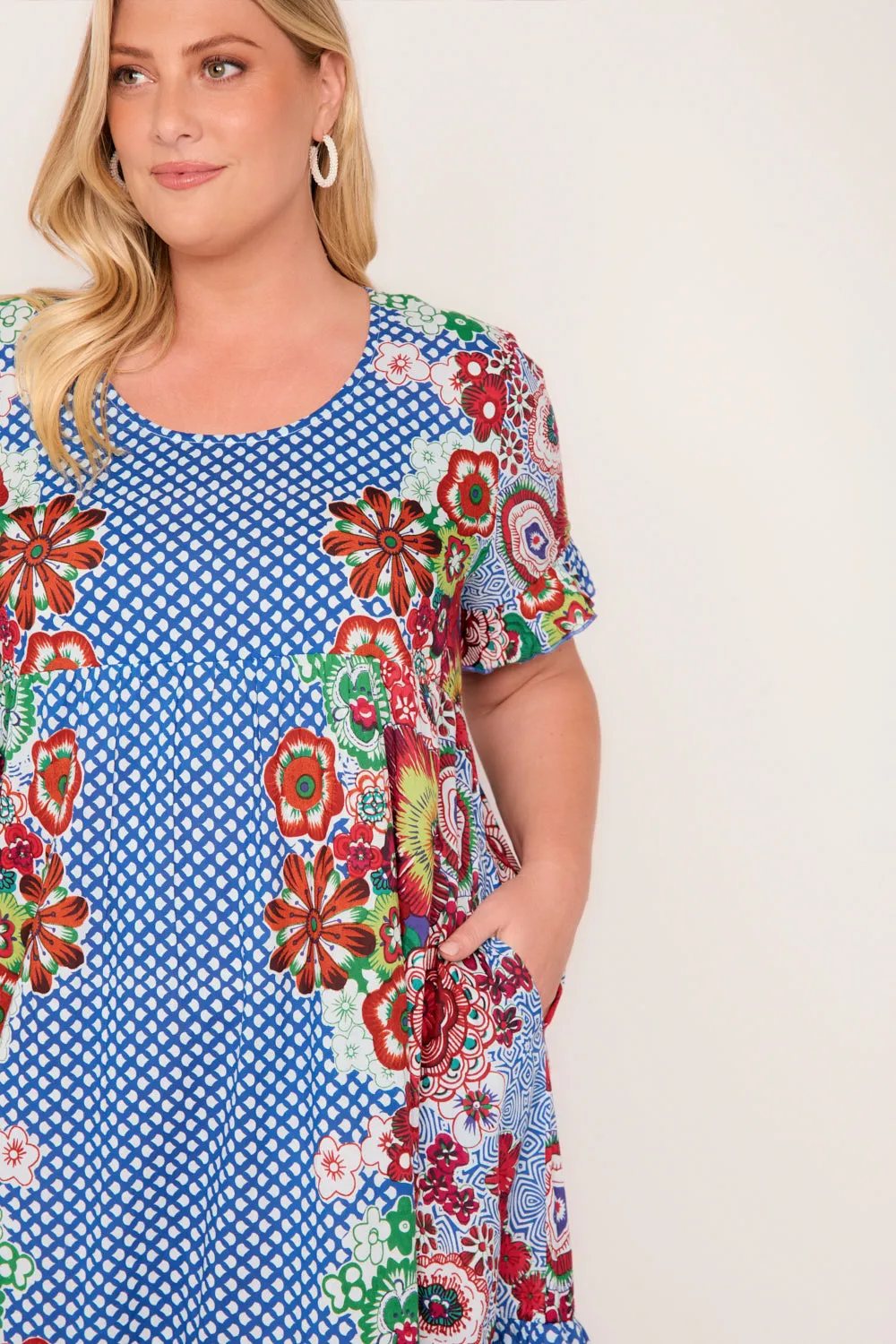 Sabre Frill Dress in Saleya sold by Adrift product image thumbnail 3