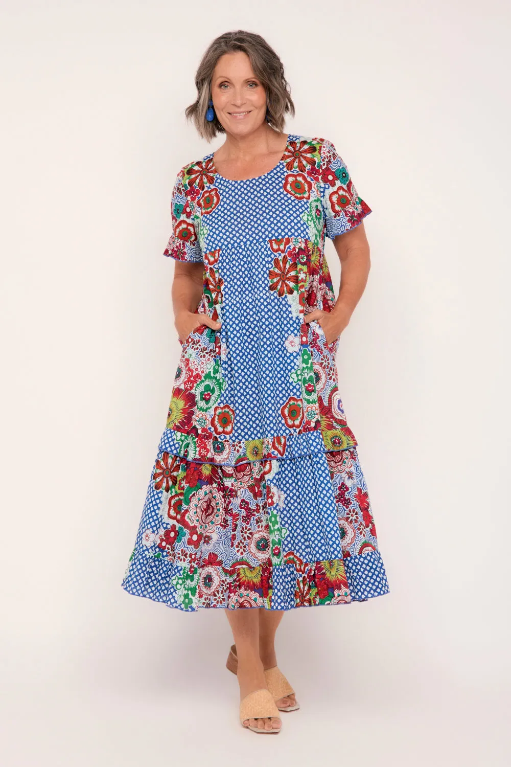 Sabre Frill Dress in Saleya sold by Adrift product image thumbnail 2