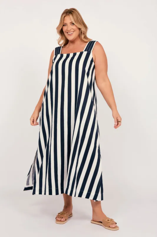 Bec Sundress in Voyager sold by Adrift