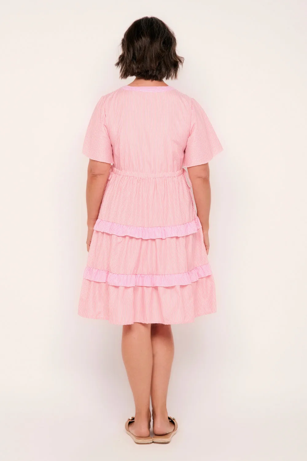 Iris Short Dress in Sunrise Stripes sold by Adrift product image thumbnail 5