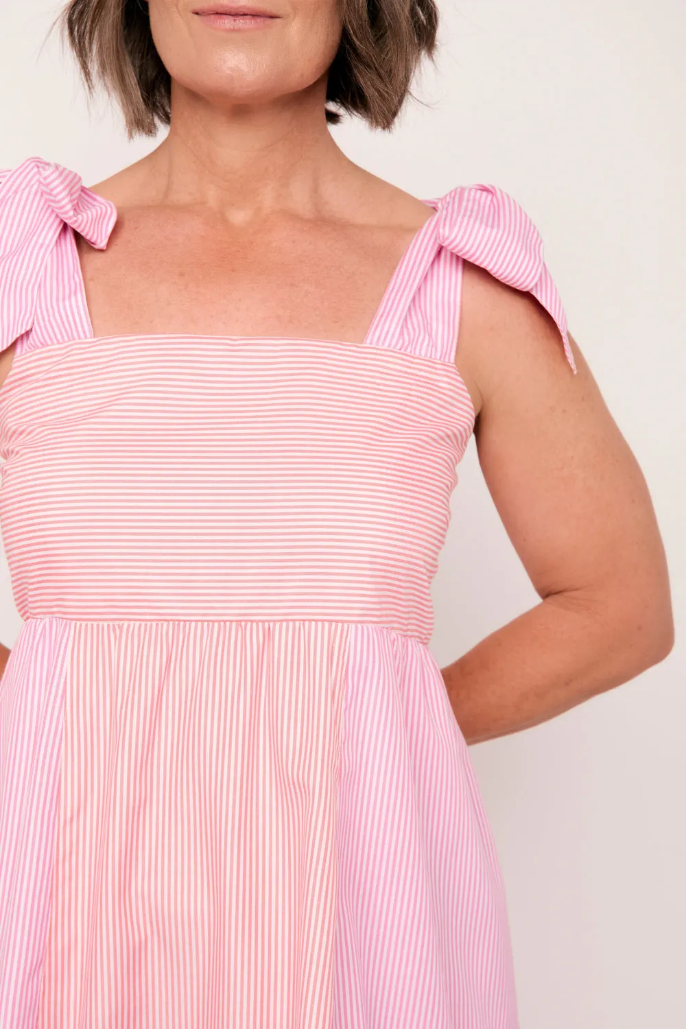 Solene Sun Dress in Sunrise Stripes sold by Adrift product image thumbnail 3