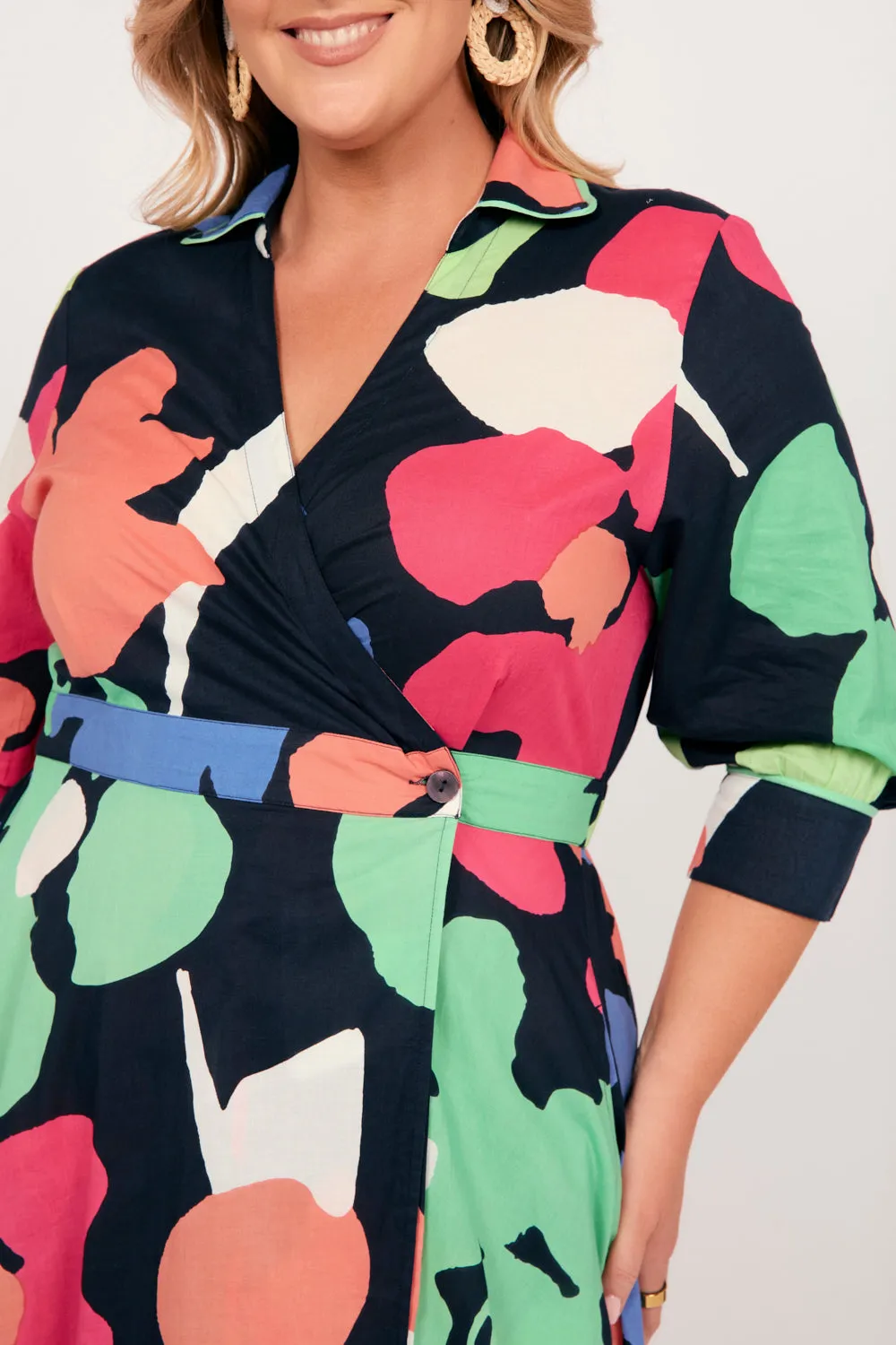 Wendy Wrap Dress in Daydream sold by Adrift product image thumbnail 2