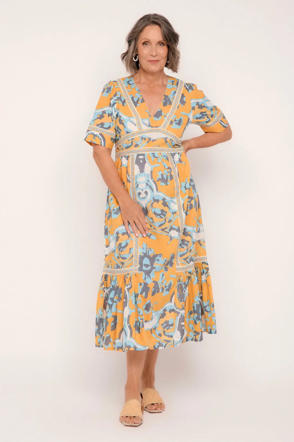 Aurora Maxi Dress in Sardinia sold by Adrift product image thumbnail 2