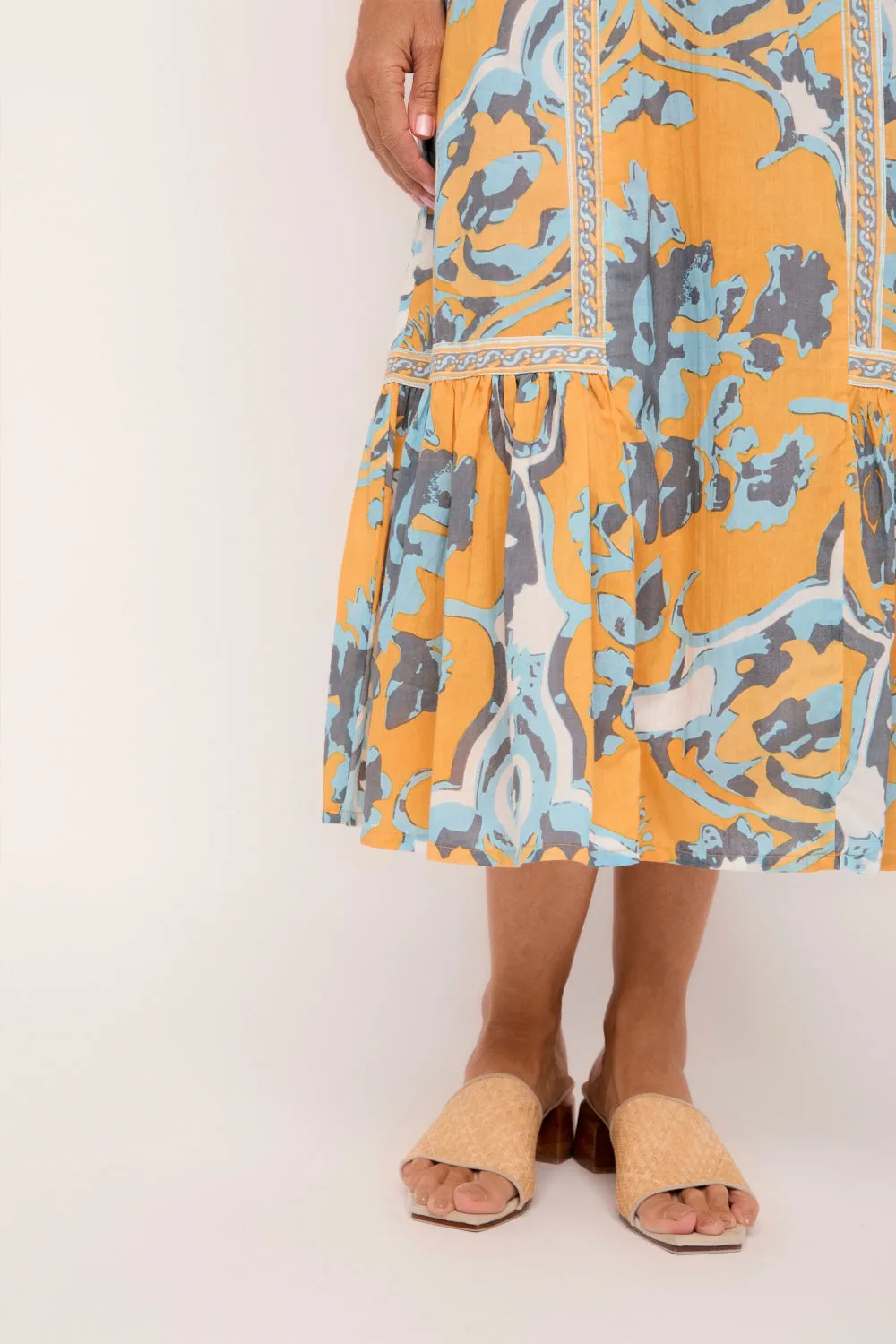 Aurora Maxi Dress in Sardinia sold by Adrift product image thumbnail 4