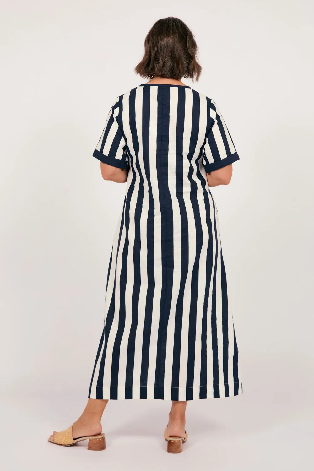 Tamara V-Neck Dress in Voyager sold by Adrift product image thumbnail 5