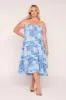 Aaliyah Frill Skirt in Salty Seas sold by Adrift