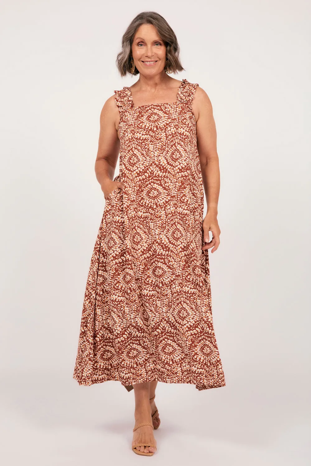 Claire Maxi Dress in Liora sold by Adrift