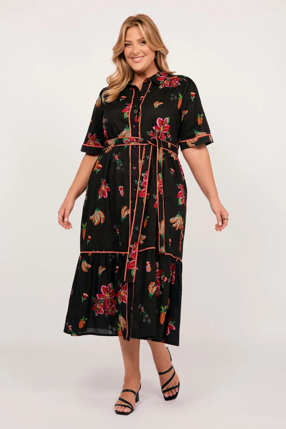 Ginette Maxi Dress in Tapestry Blooms sold by Adrift product image thumbnail 5