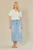 Denim Midi Skirt - COMBINED LISTING sold by Adrift