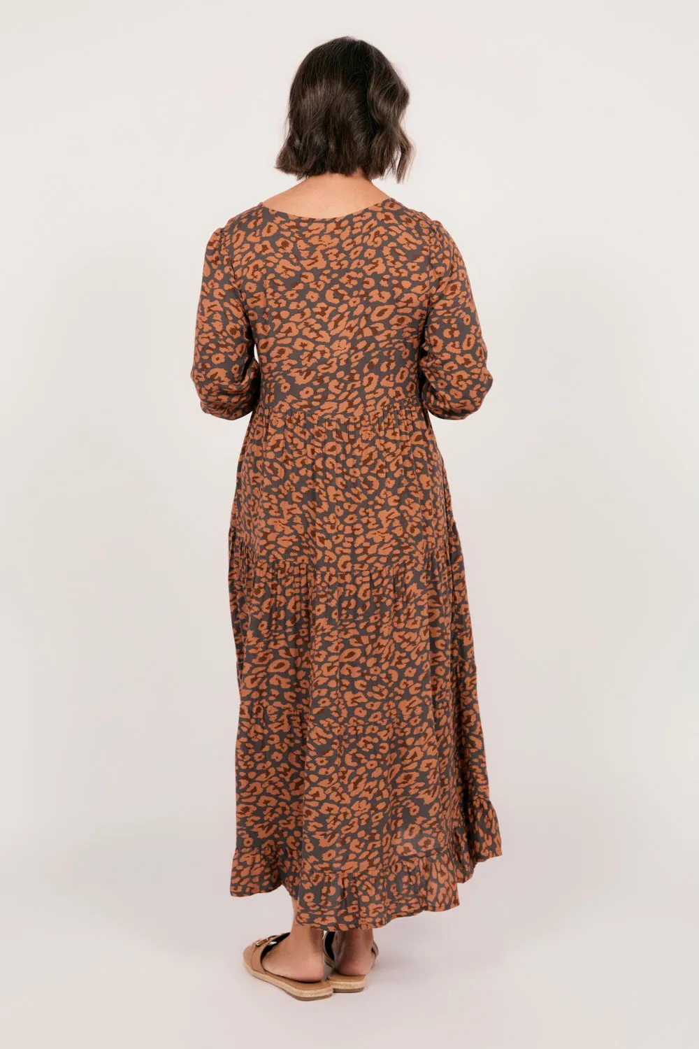Sabre 3/4 Sleeve Dress in Cheetah sold by Adrift product image thumbnail 5