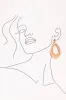 Oval Raffia Earrings in Natural sold by Adrift