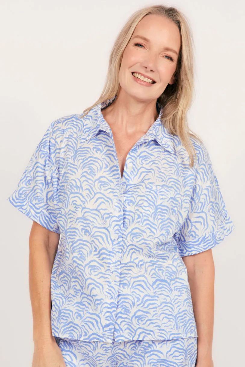 Short Sleeve Shirt + Shorts PJs sold by Adrift product image thumbnail 4