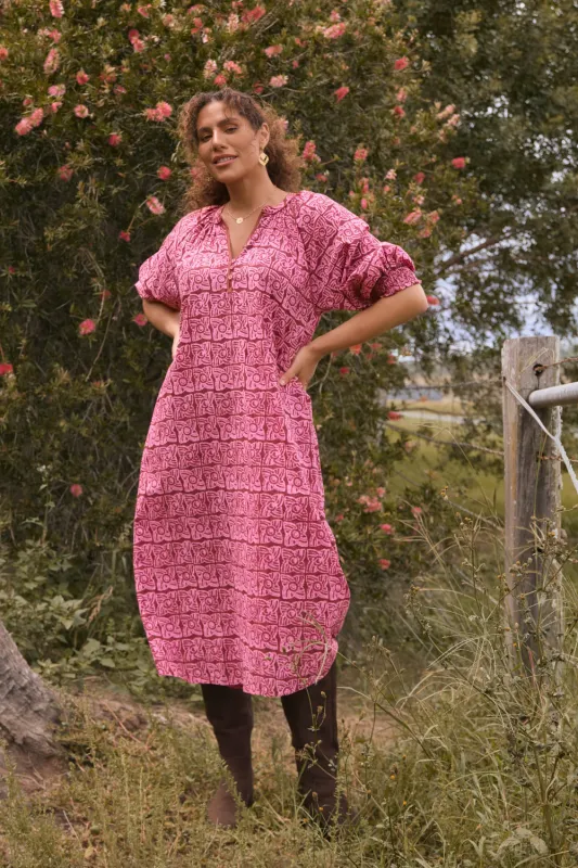 Robin Tunic Dress in Windmills sold by Adrift