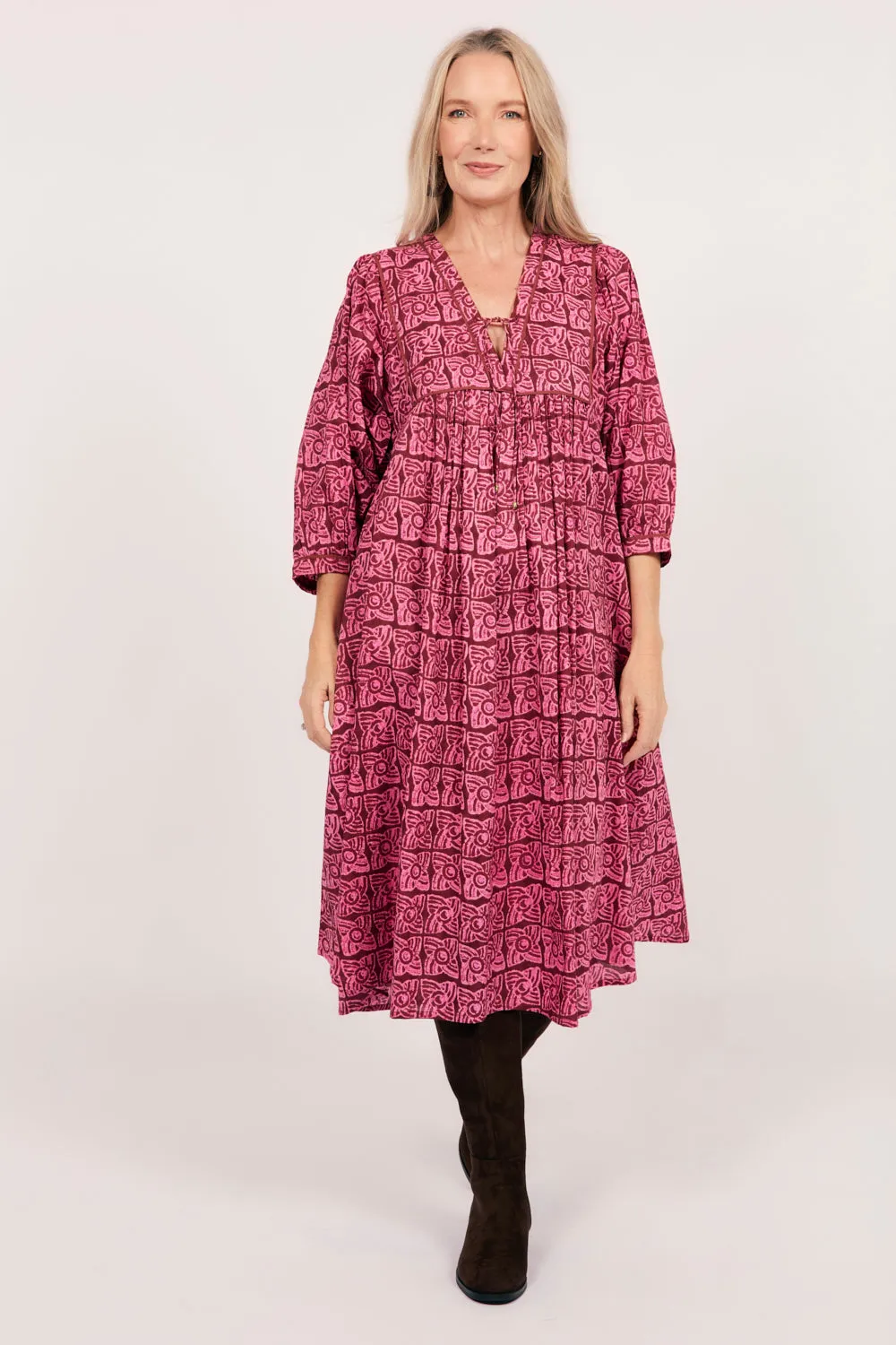 Cairo Midi Dress in Windmills sold by Adrift product image thumbnail 2