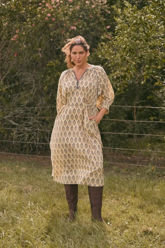 Robin Tunic Dress in Paisley Plumes sold by Adrift