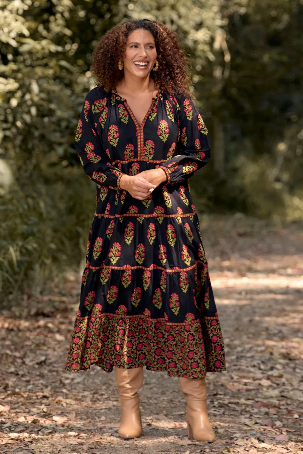 Savannah Maxi Dress in Kashmir sold by Adrift