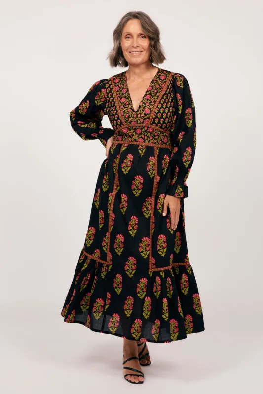Aurora Maxi Dress in Kashmir sold by Adrift