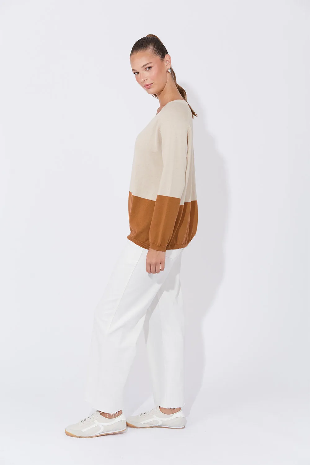 Casablanca Block Knit in Sand sold by Adrift product image thumbnail 5