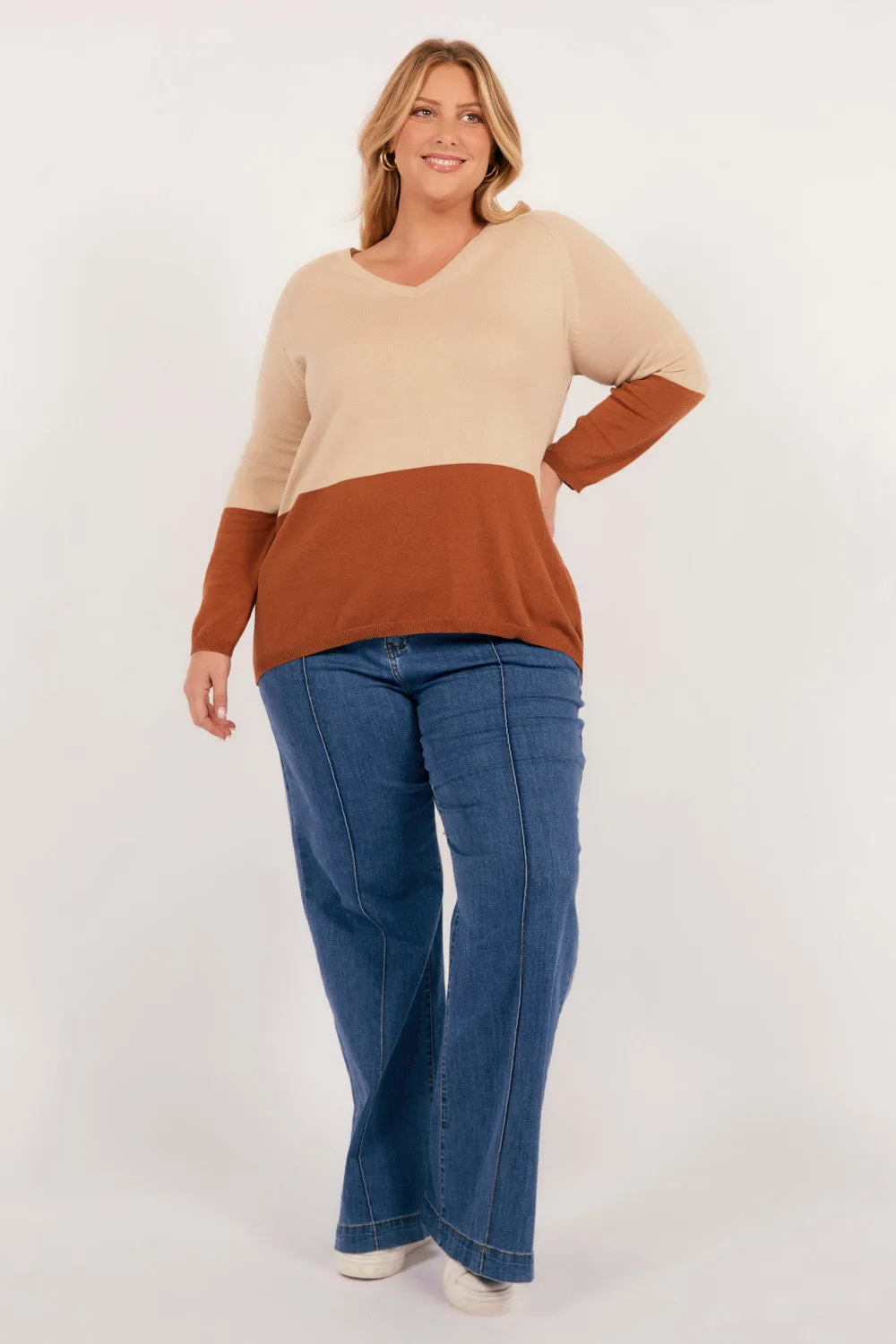 Casablanca Block Knit in Sand sold by Adrift product image thumbnail 4