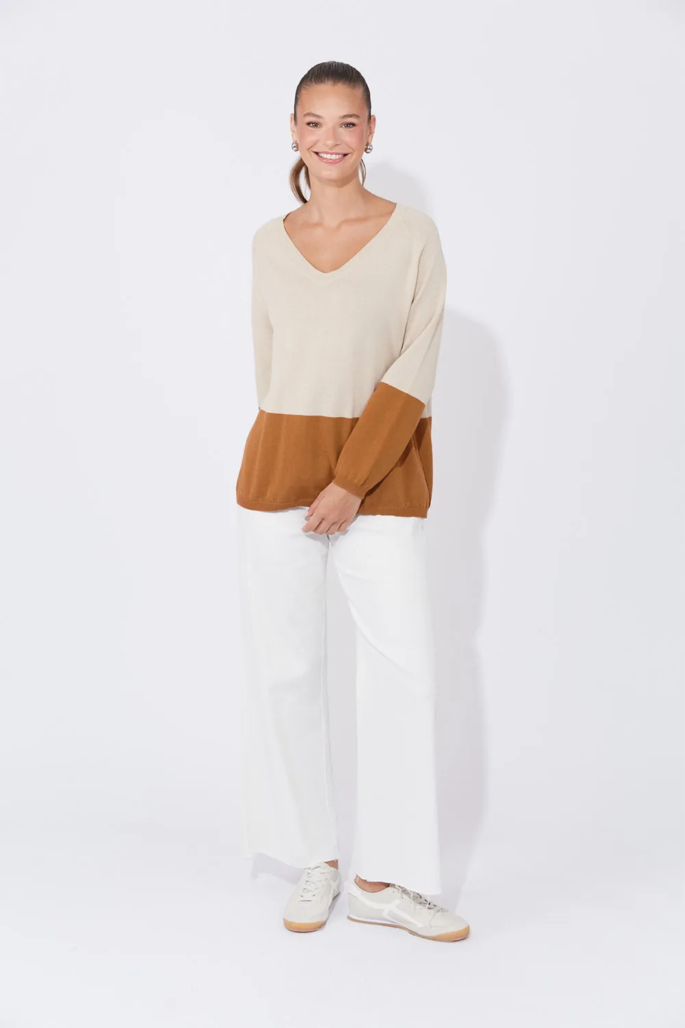 Casablanca Block Knit in Sand sold by Adrift product image thumbnail 3