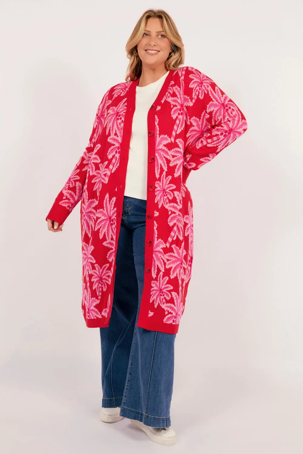 Miami Cardigan Dress in Pink sold by Adrift