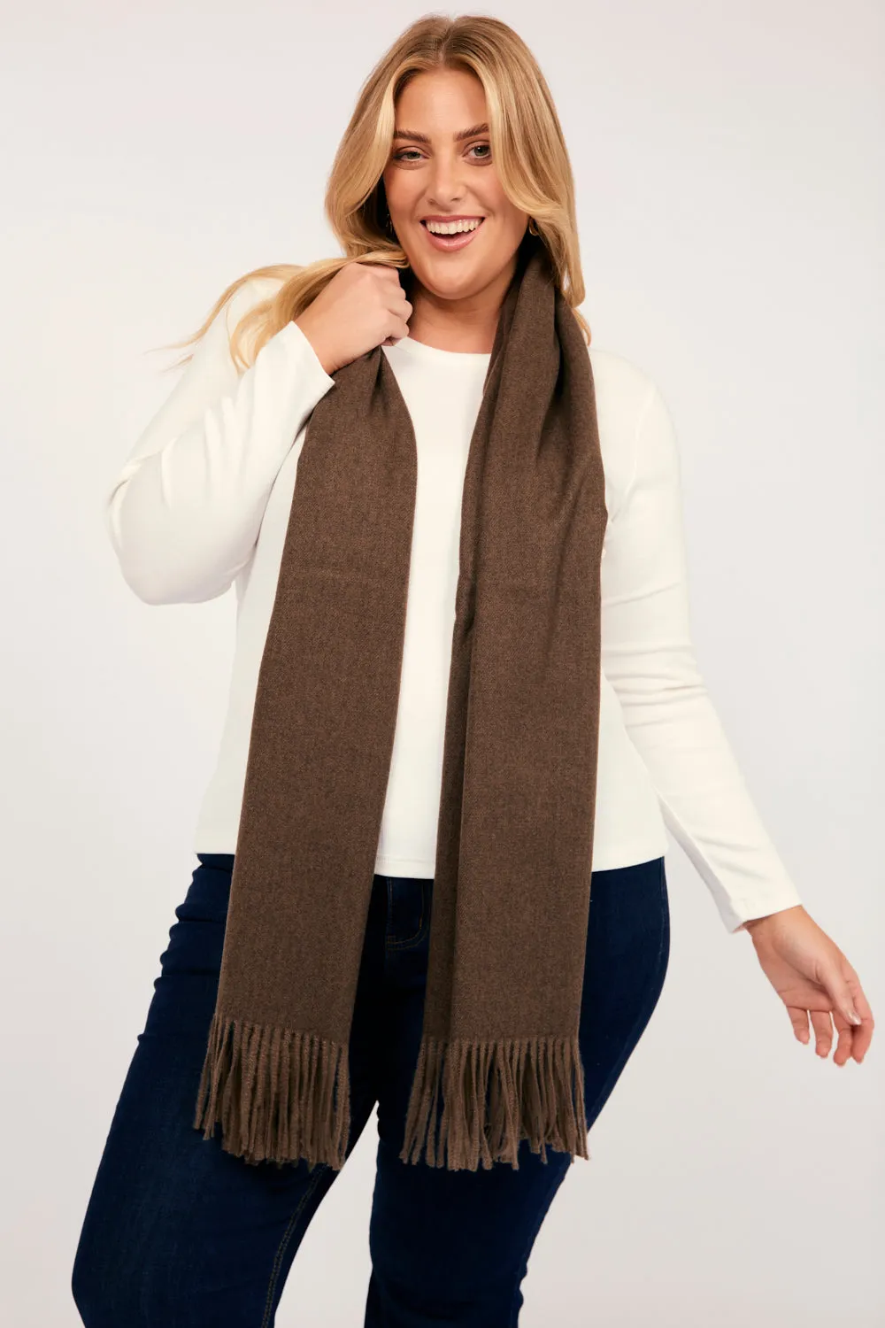Espresso Scarf in Brown sold by Adrift product image thumbnail 4