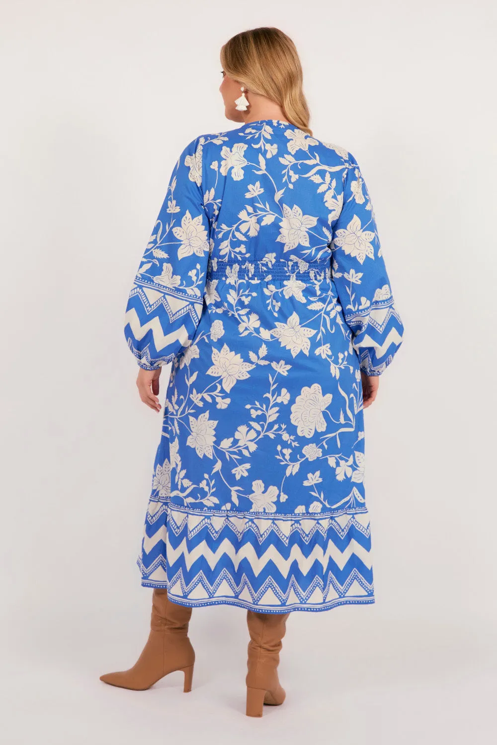 Florence Long Sleeve Maxi Dress in Sapphire Dreams sold by Adrift product image thumbnail 5
