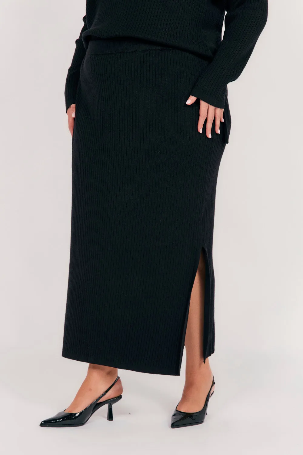 Knitted Skirt in Black sold by Adrift product image thumbnail 5