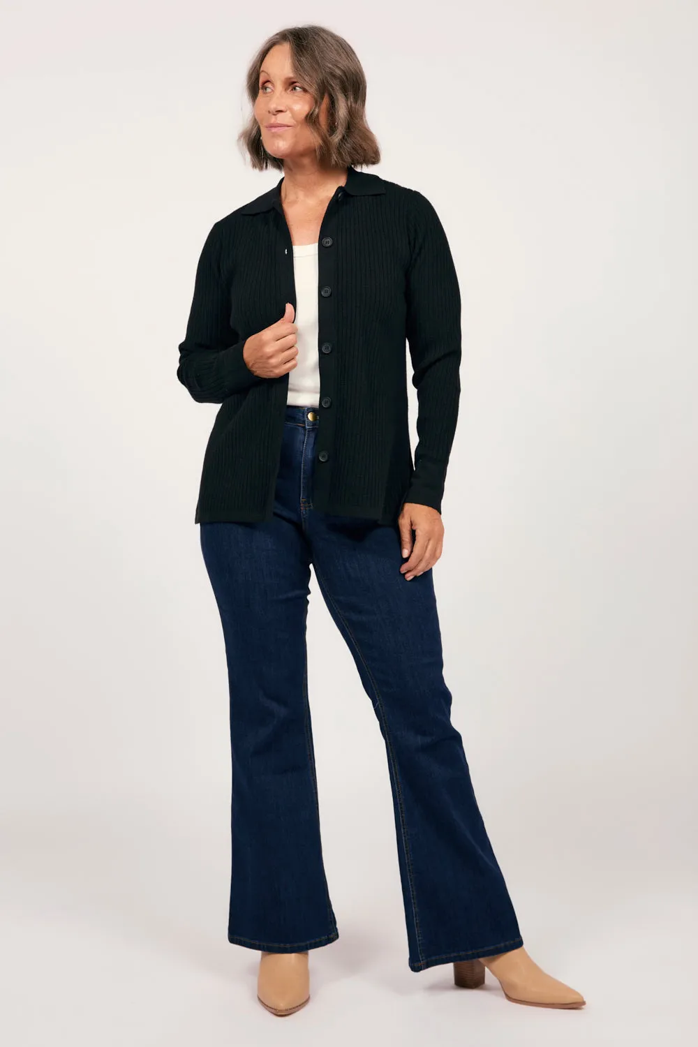 Knitted Cardigan in Black sold by Adrift product image thumbnail 2