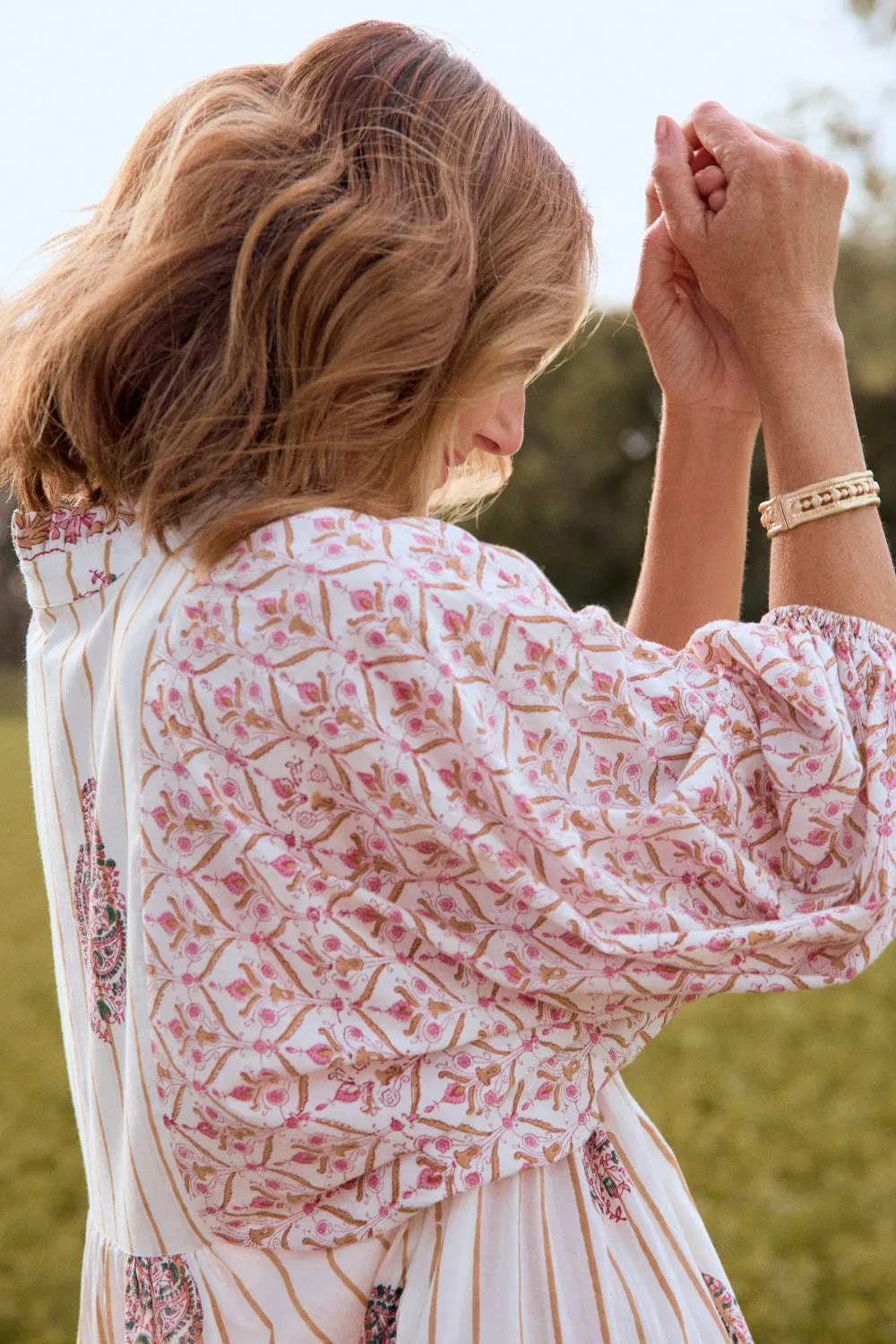 Mirabelle Frill Dress in Flower Field sold by Adrift product image thumbnail 4