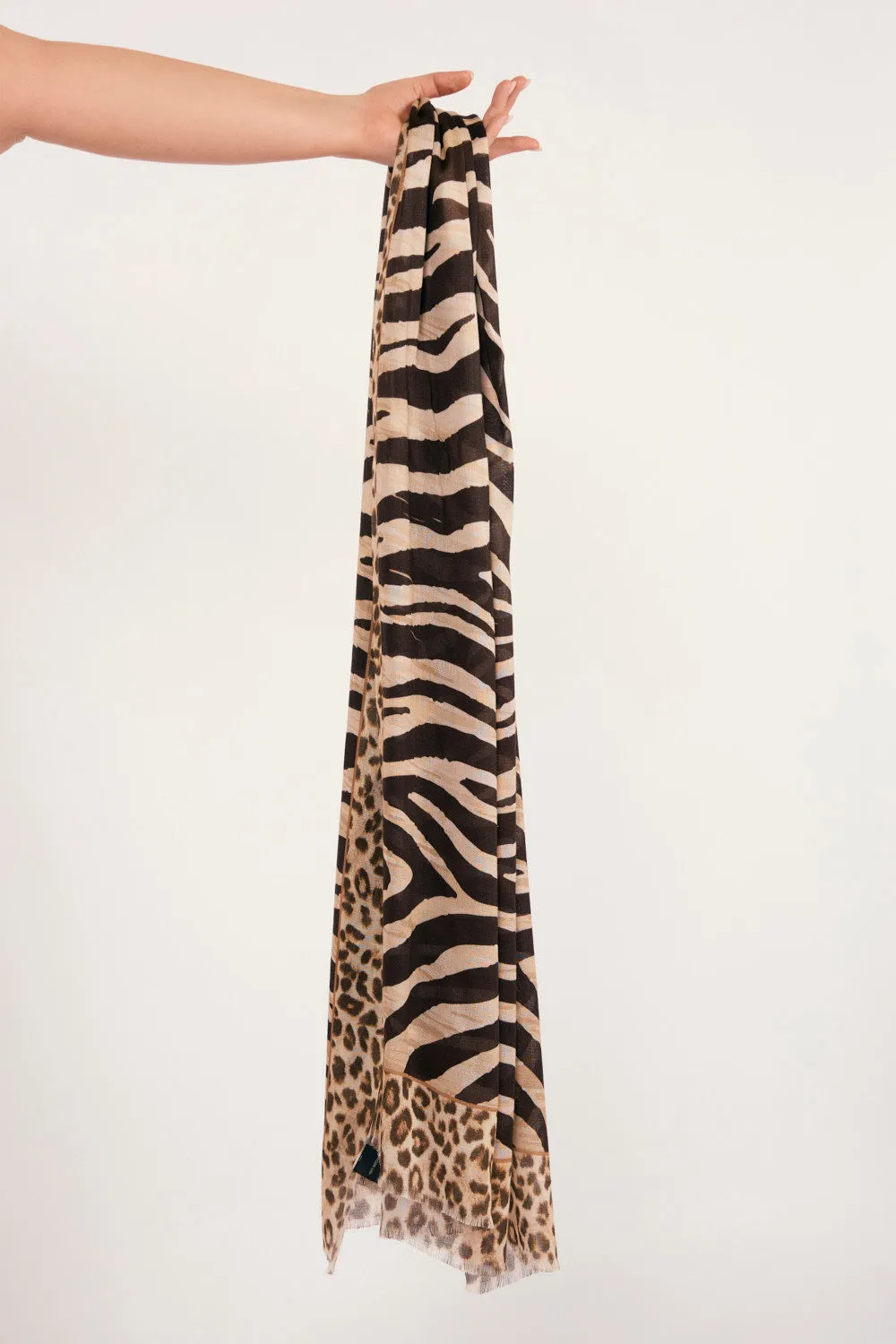 Noir Safari Scarf sold by Adrift product image thumbnail 5