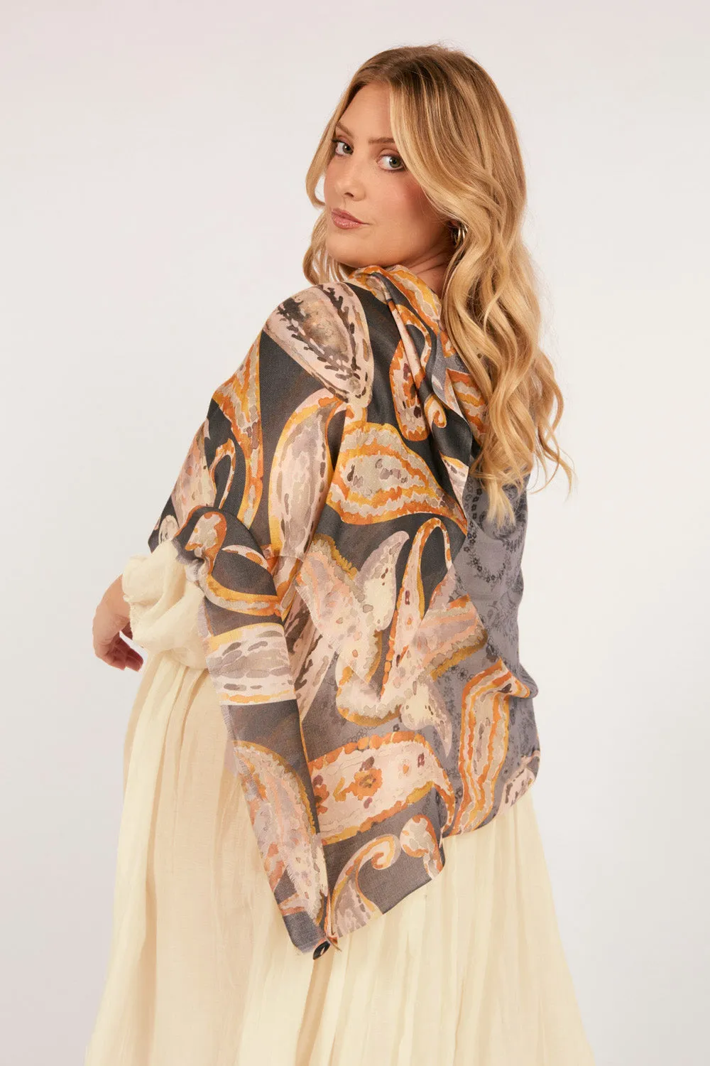 Celestial Paisley Scarf sold by Adrift