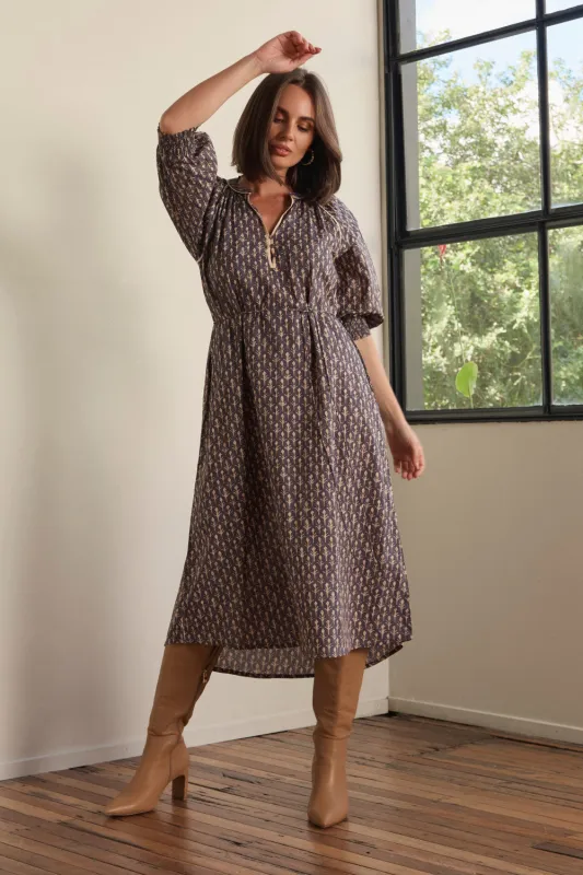 Robin Tunic Dress in Wildfern sold by Adrift