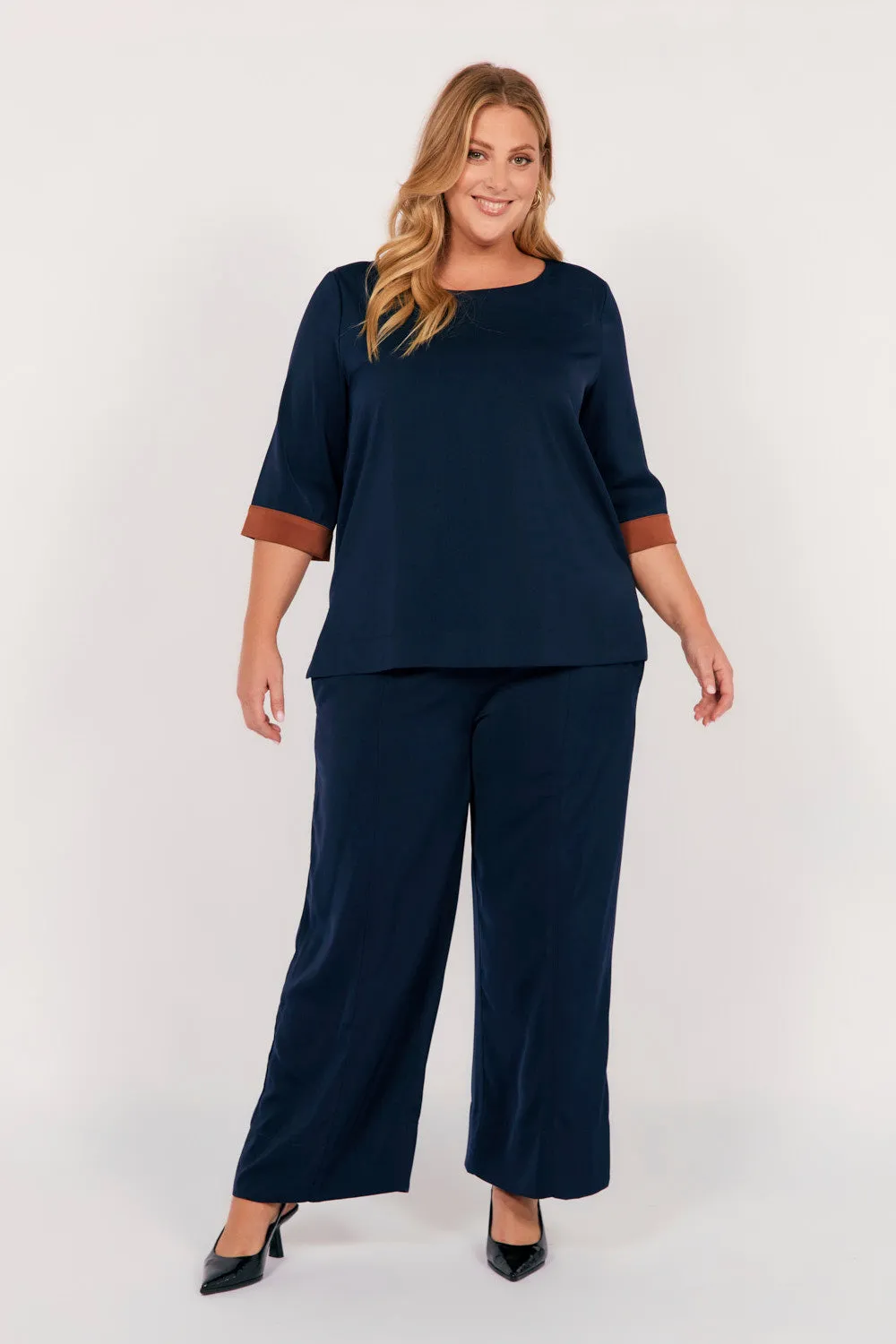 Camille Wide Leg Pant in Tribeca sold by Adrift product image thumbnail 3