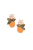 Tangerine Beaded Earrings in Orange sold by Adrift