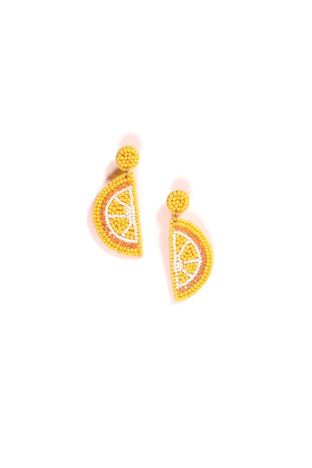 Lemon Slice Beaded Earrings sold by Adrift product image thumbnail 2