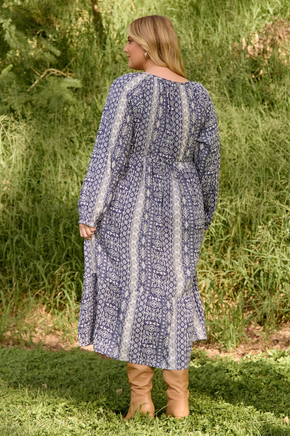 Daphne Long Sleeve Dress in Ebb & Flow sold by Adrift product image thumbnail 5